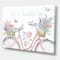 Designart - Spring Bike Bouquet - French Country Canvas Artwork